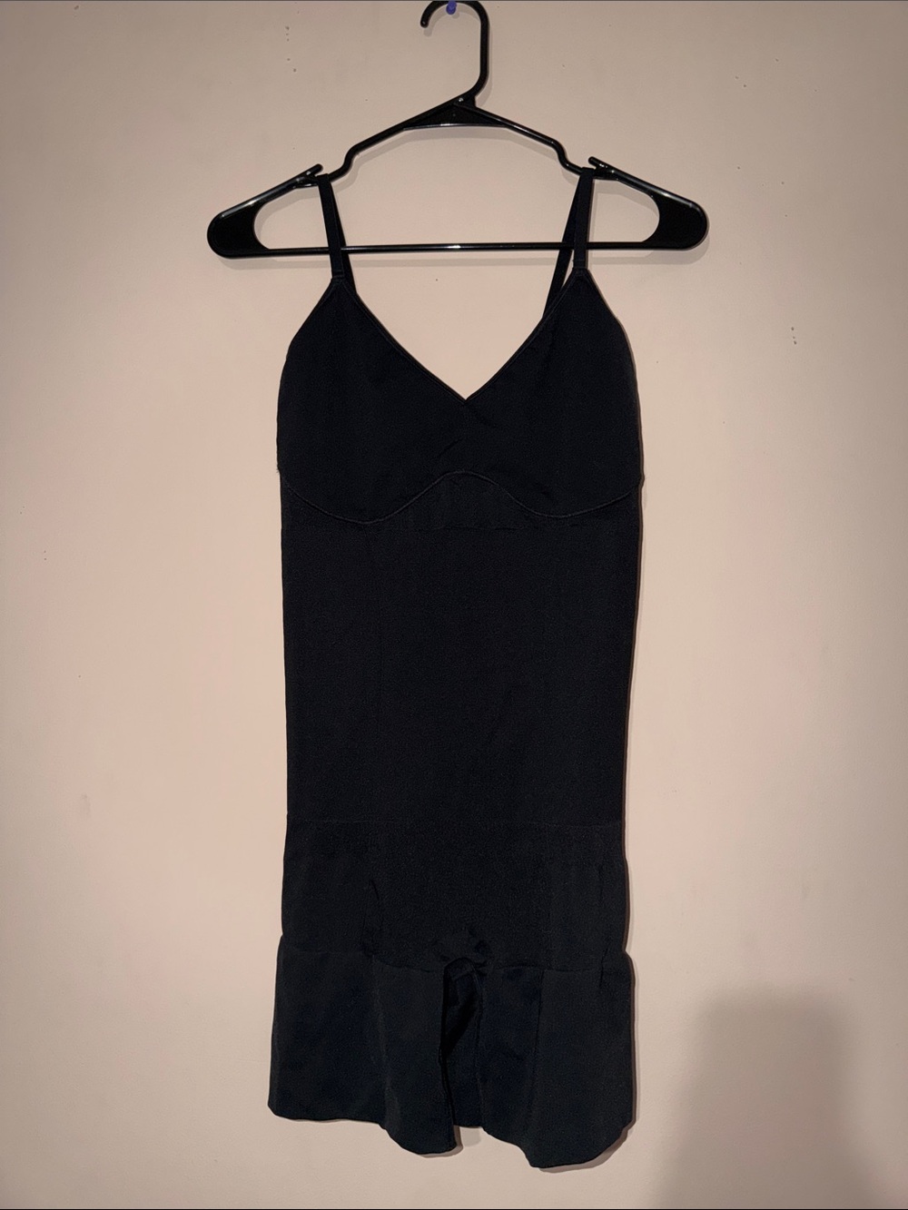 Auden Black V-Neck Slip Romper